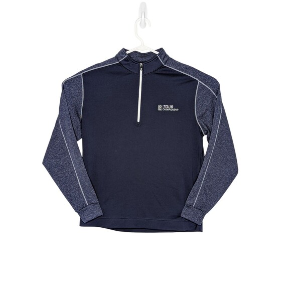 FootJoy FJ Mens Large 1/2 Zip Blue Tonal Heather Pullover PGA Championship - Picture 1 of 7